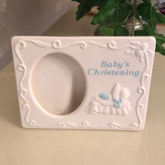 Russ ceramic Baby’s Christening picture frame - Picture 7 of 12